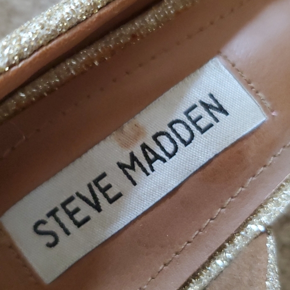 Steve Madden - Gold Glitter Stilettos - 7.5 - Picture 8 of 9